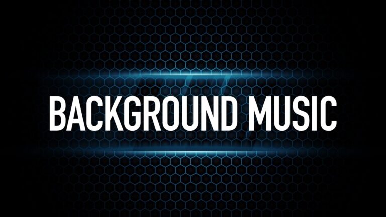 The background music mea culpa!