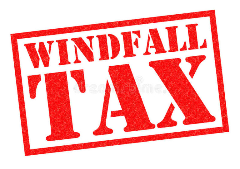 Windfall taxes