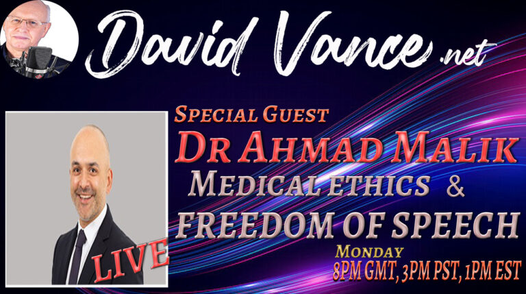 Medical ethics & freedom of speech! LIVE With Special Guest Dr Ahmid Malik