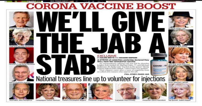 The Jab Influencers – never forget!