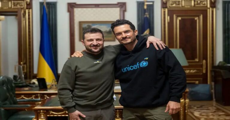 Hollywood salutes Zelensky