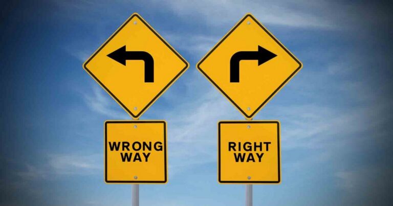 Taking the wrong turn but still driving?