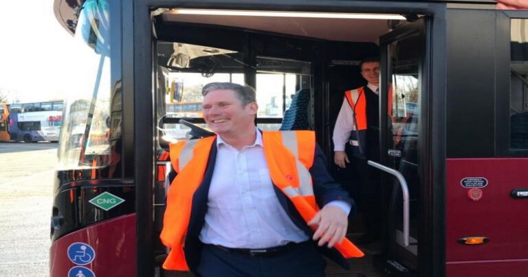 Starmer says get the bus, if you are a plumber!