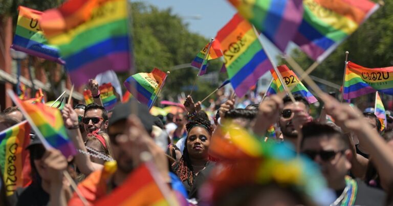 ”We’re here, we’re queer, we’re coming for your children”