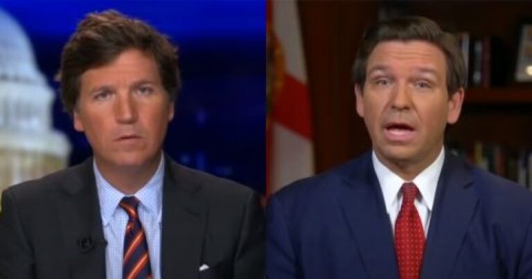 Tucker vs Ron DeSantis