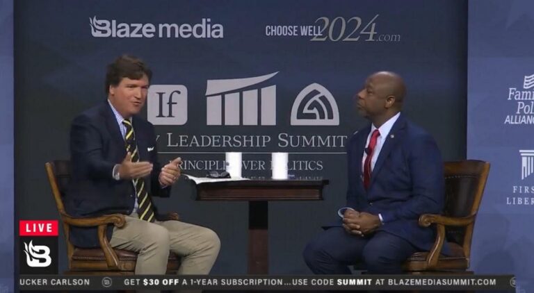 Tucker vs Tim Scott