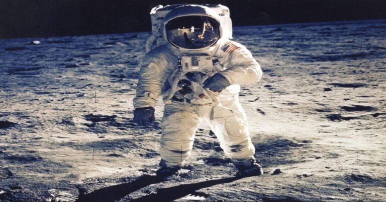 Buzz Aldrin – over the Moon!