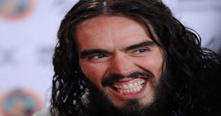 Russell Brand in the crosshairs.
