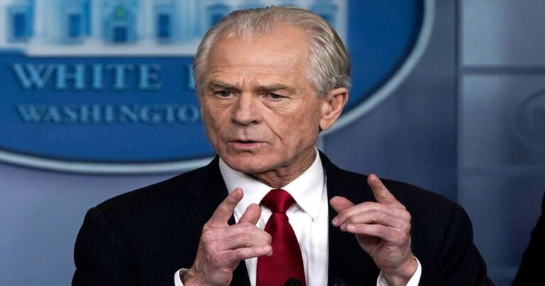 The Witch trial against Peter Navarro.