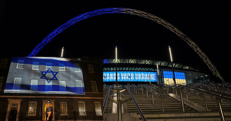 Was Wembley offside in not lighting up in Israel colours?