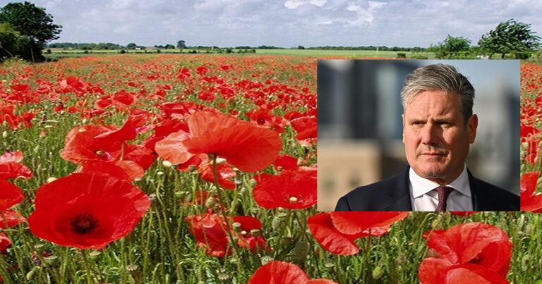 Two Face Starmer’s vanishing poppy!