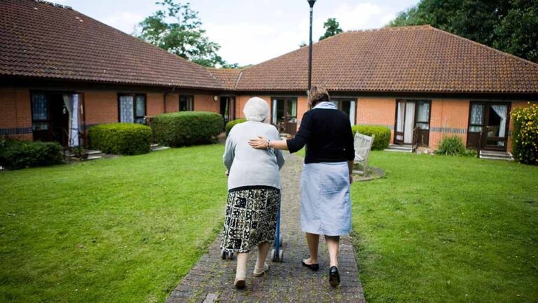 Who is doing the caring in the Care Homes?