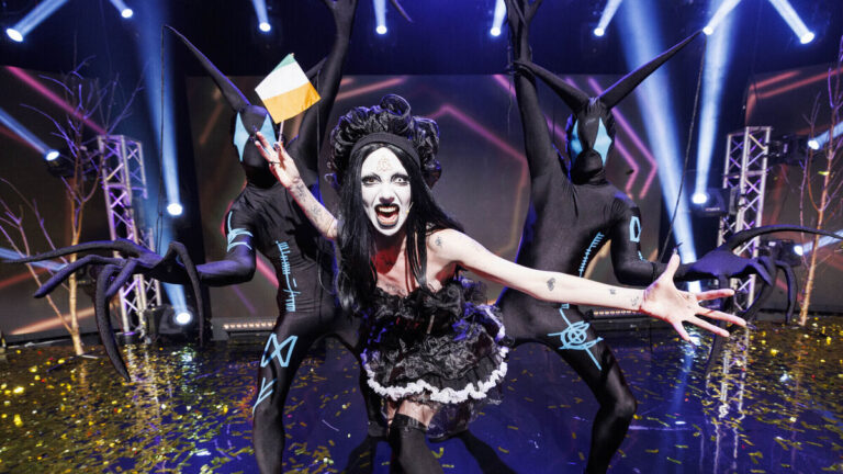 Satan enters the Eurovision.