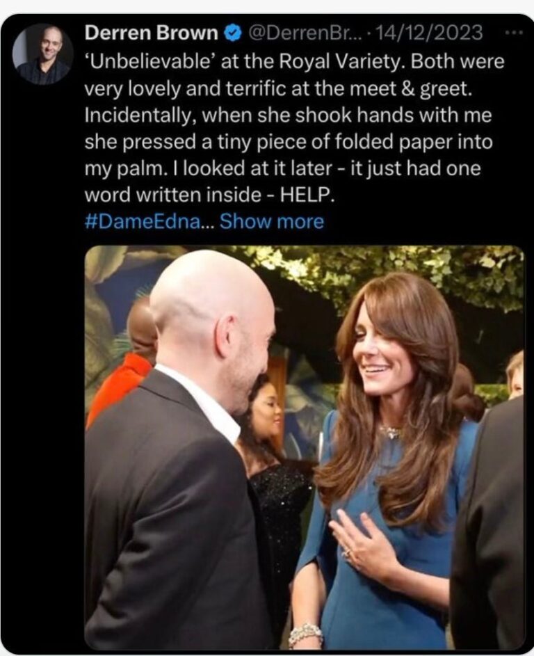 Help! – a cry from Princess Catherine?