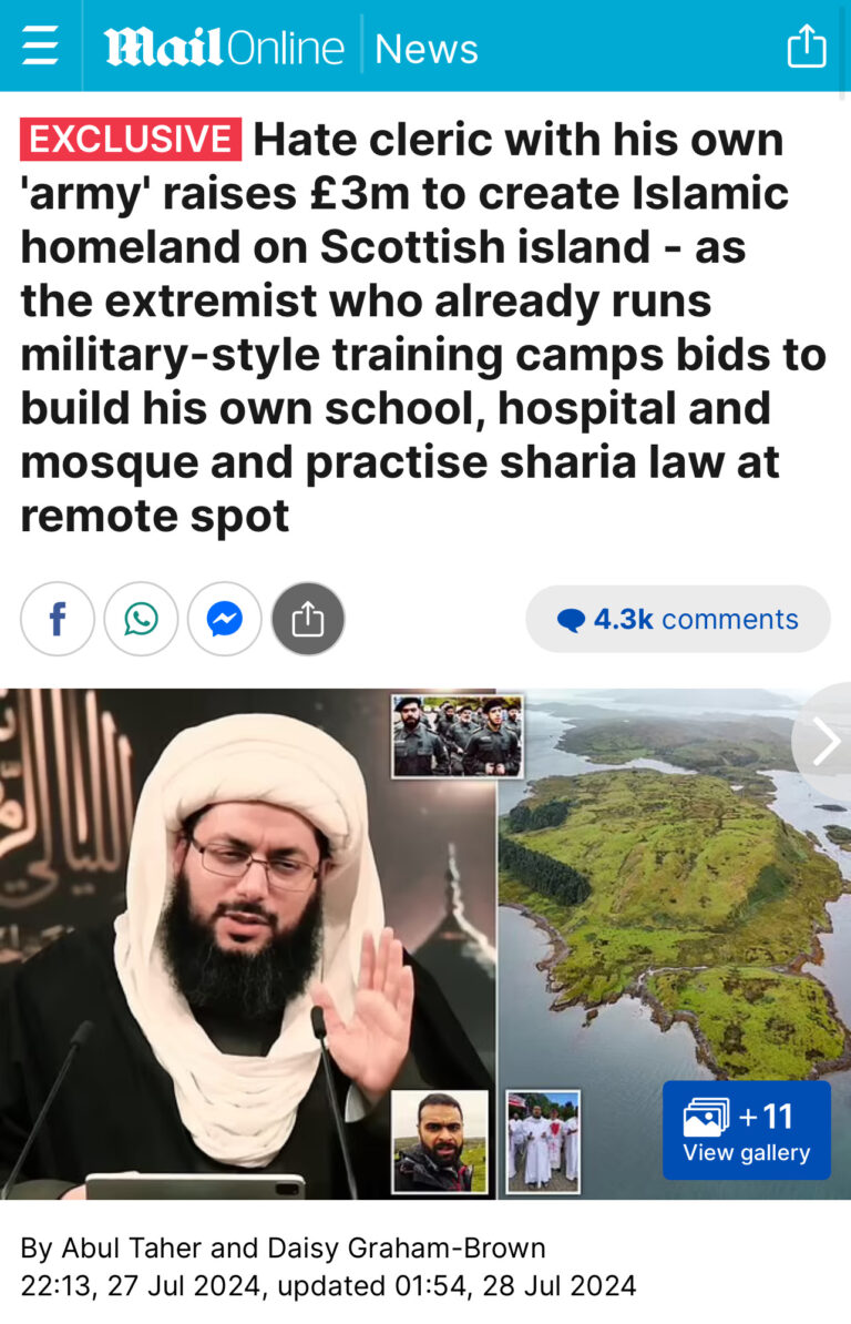 Sharia Island, Scotland