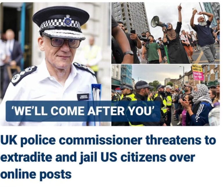 UK Police to arrest the world?