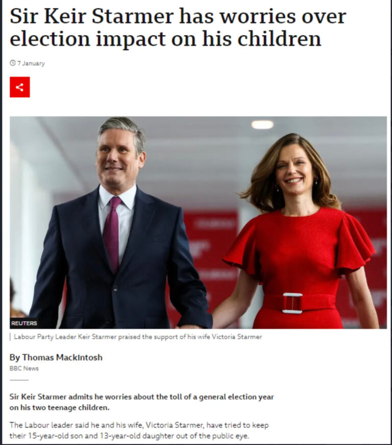 Has Keir Starmer a trans child?