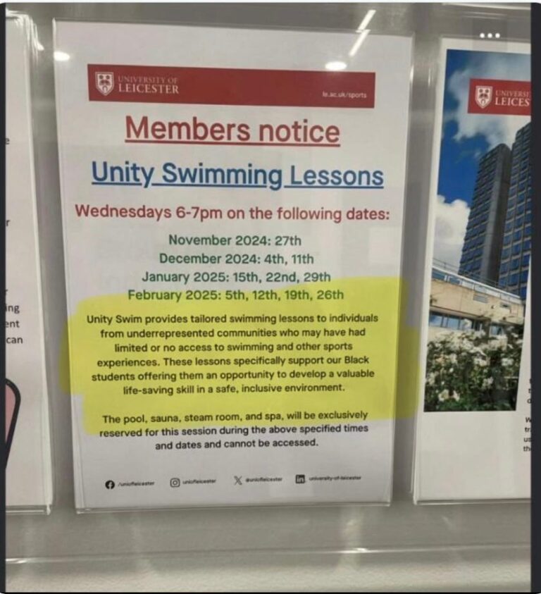 Segregated Swimming in the UK