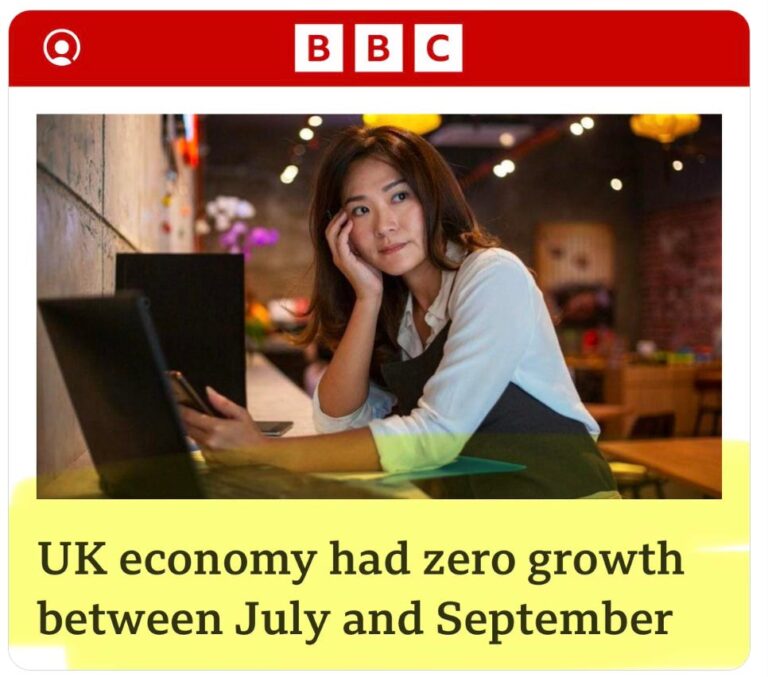 UK economy frozen!