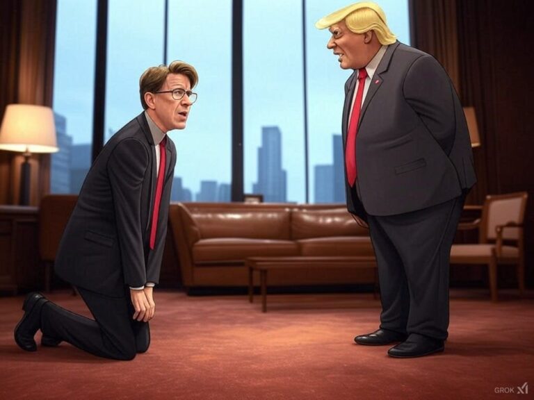Mandy grovels before Trump!