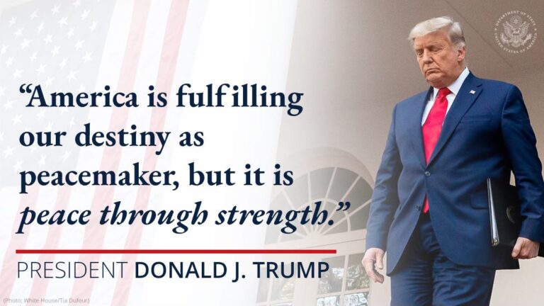 Trump the peacemaker (through strength)