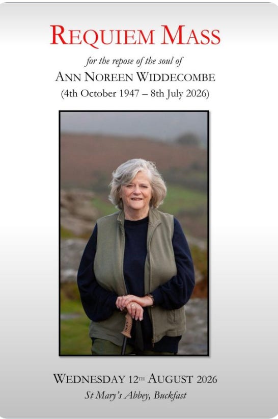 Ann Widdecombe’s last farewell